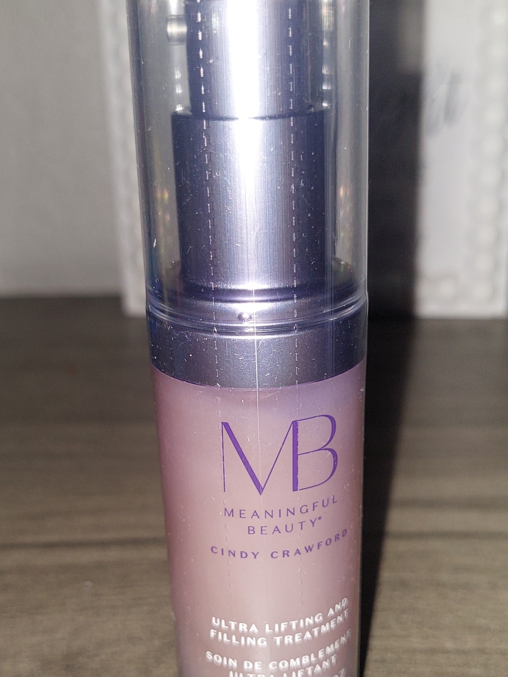 Meaningful Beauty Primer Bottle in Pink and Purple Accents